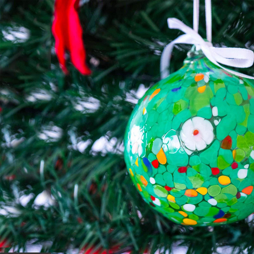 Murano Glass Christmas Ornament | Certified Murano Glass | Made in Italy | Christmas Bauble | Collection Decoro