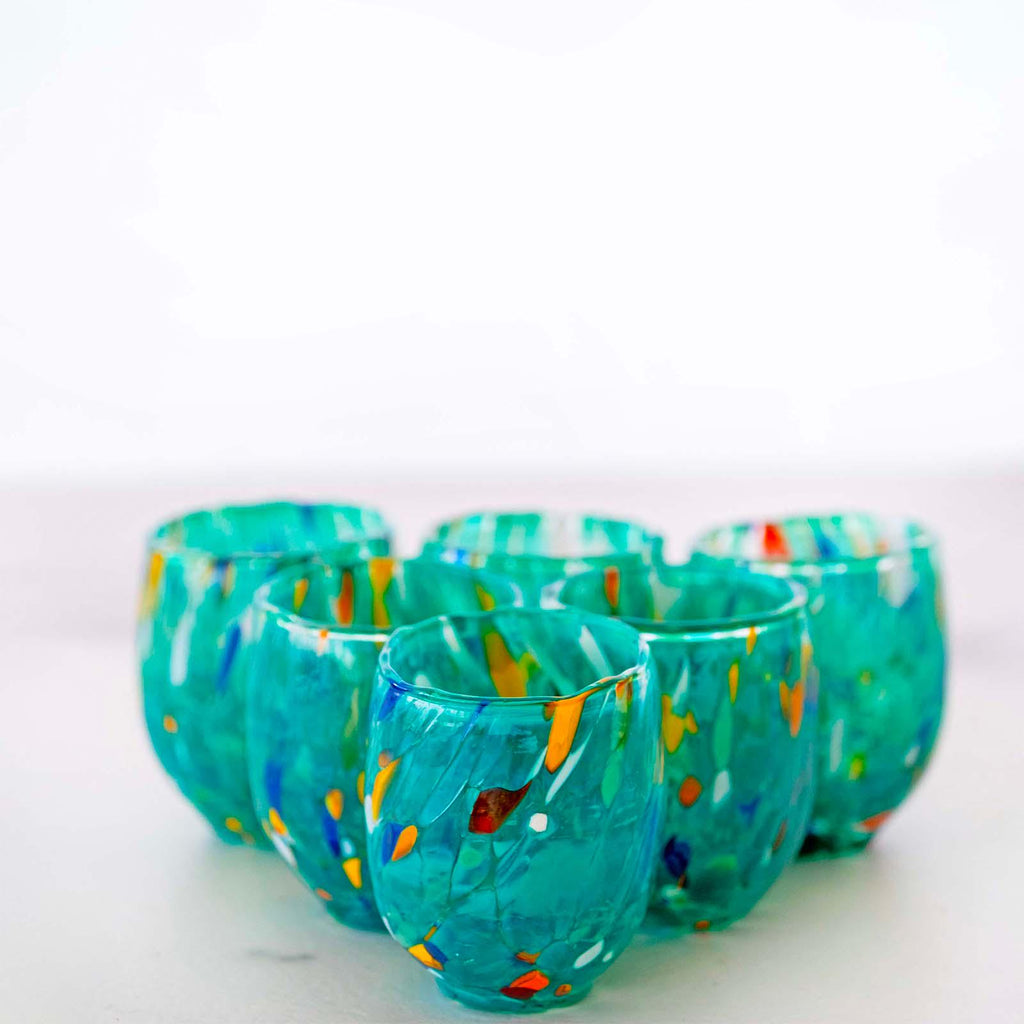 Murano Shot Glass | Certified Murano Glass | Made in Italy | Italian Liqueur Glass | Collection Onde