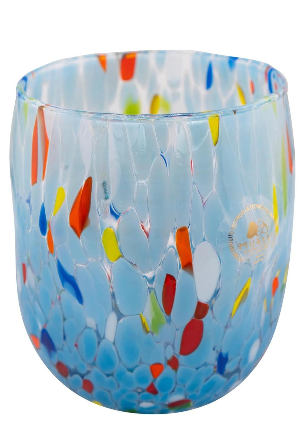 Murano Drinking Glass | Certified Murano Glass | Made in Italy | Water Glass | Collection Onde