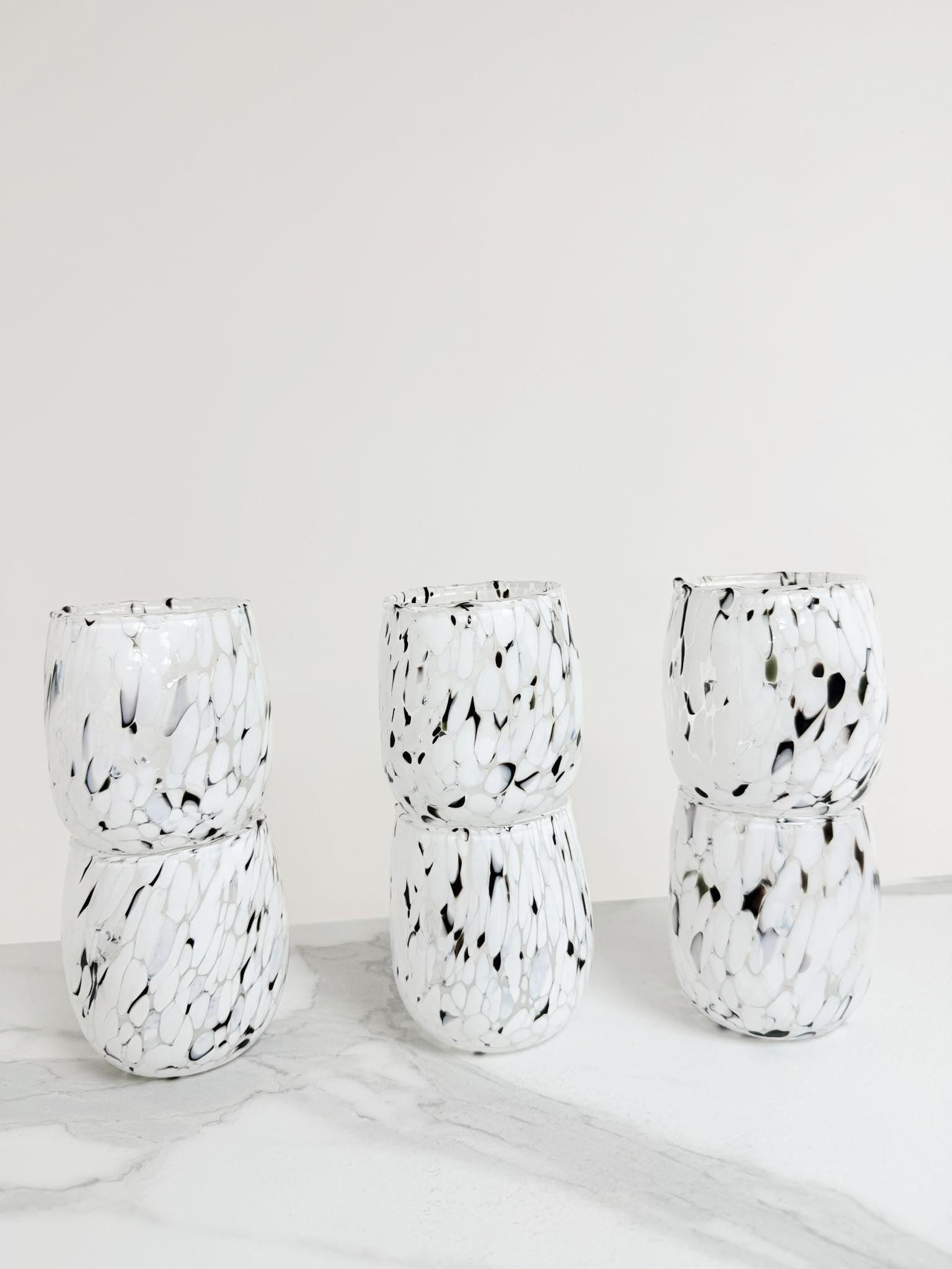 Murano Drinking Glass | Certified Murano Glass | Made in Italy | Water Glass | Collection Onde