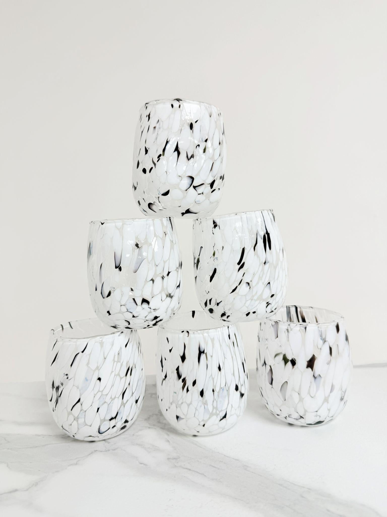 Murano Drinking Glass | Certified Murano Glass | Made in Italy | Water Glass | Collection Onde