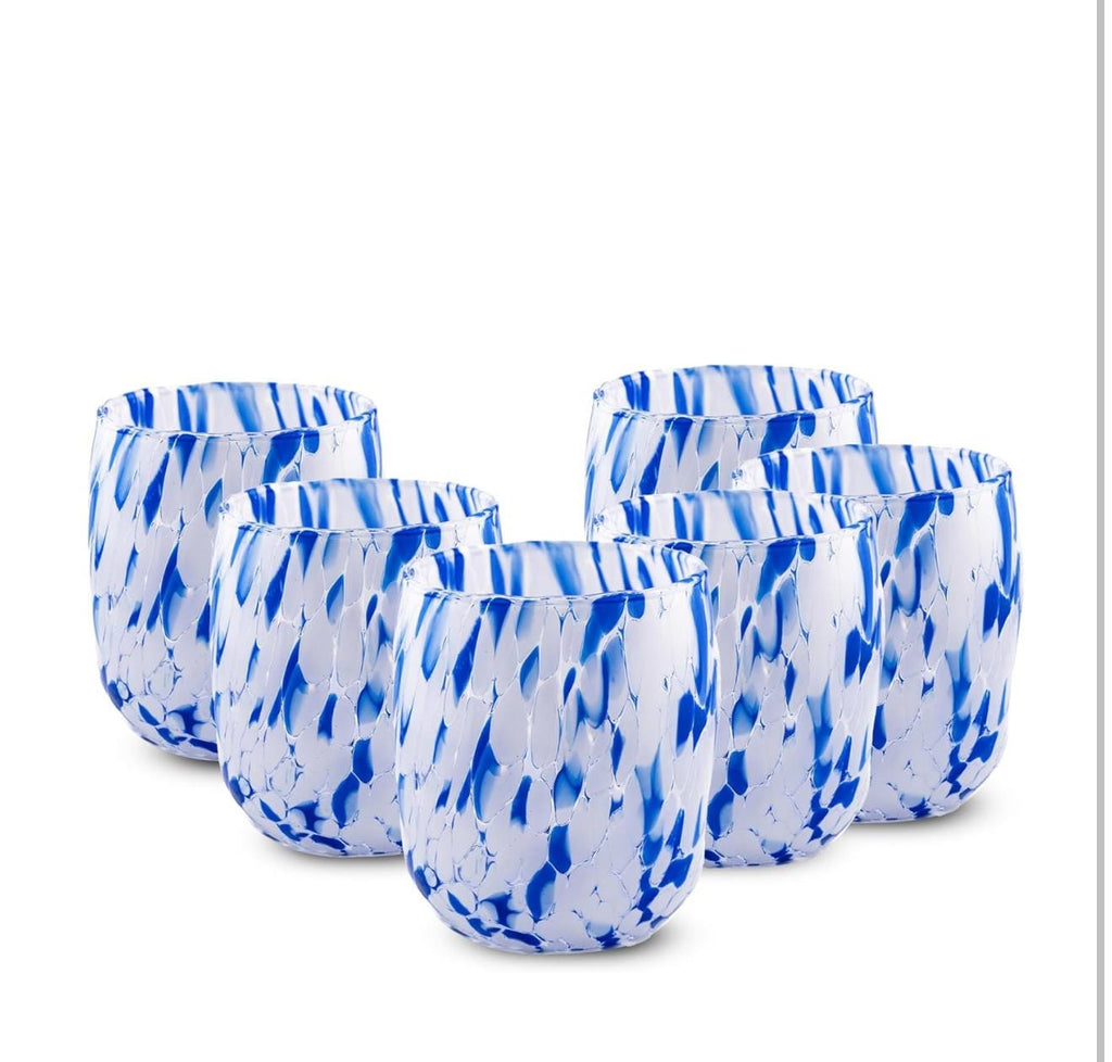 Murano Drinking Glass | Certified Murano Glass | Made in Italy | Water Glass | Collection Onde