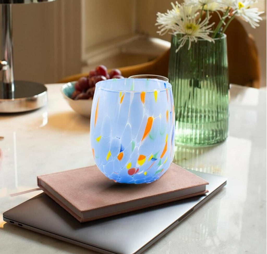 Murano Drinking Glass | Certified Murano Glass | Made in Italy | Water Glass | Collection Onde