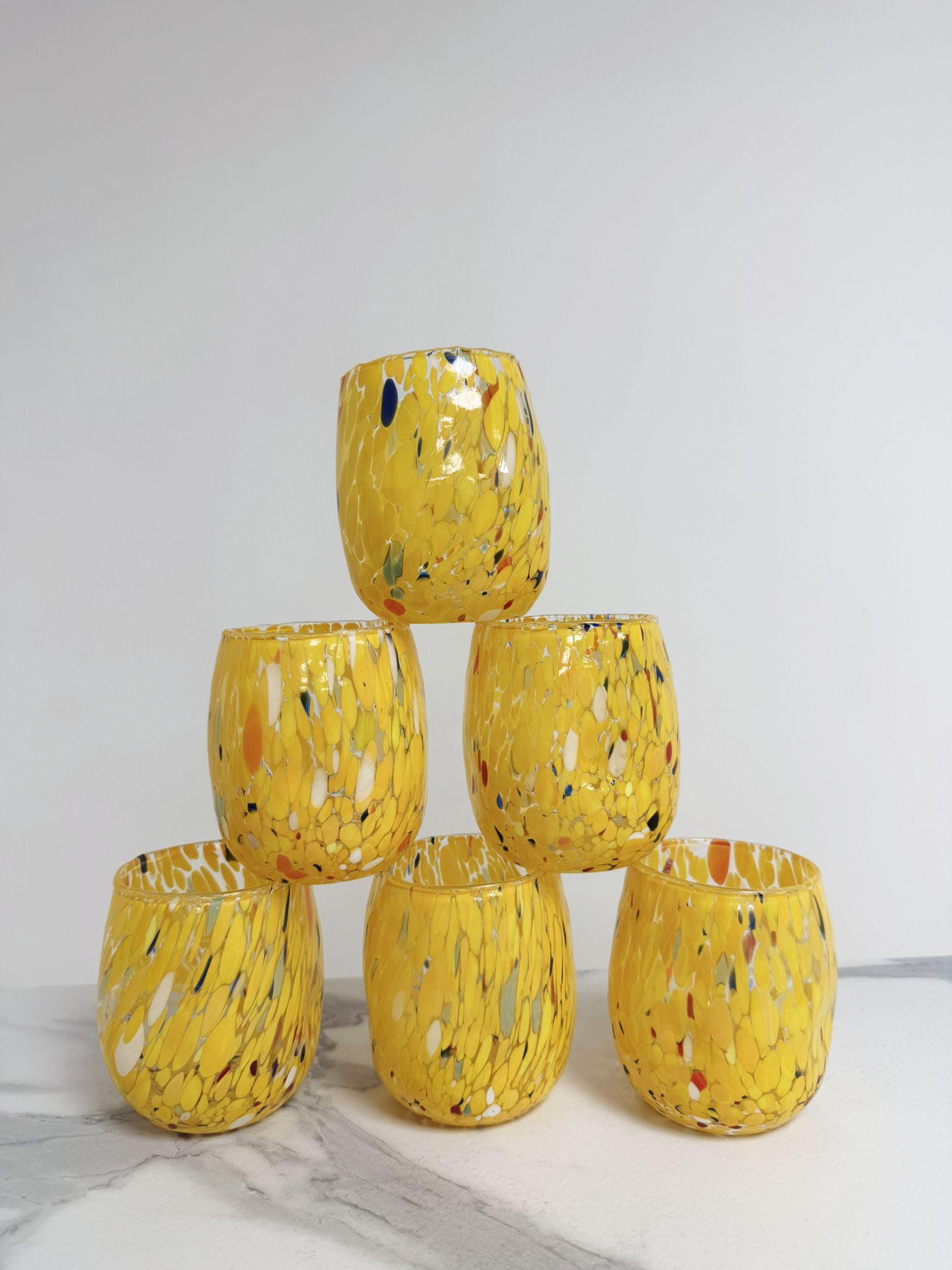 Murano Drinking Glass | Certified Murano Glass | Made in Italy | Water Glass | Collection Onde