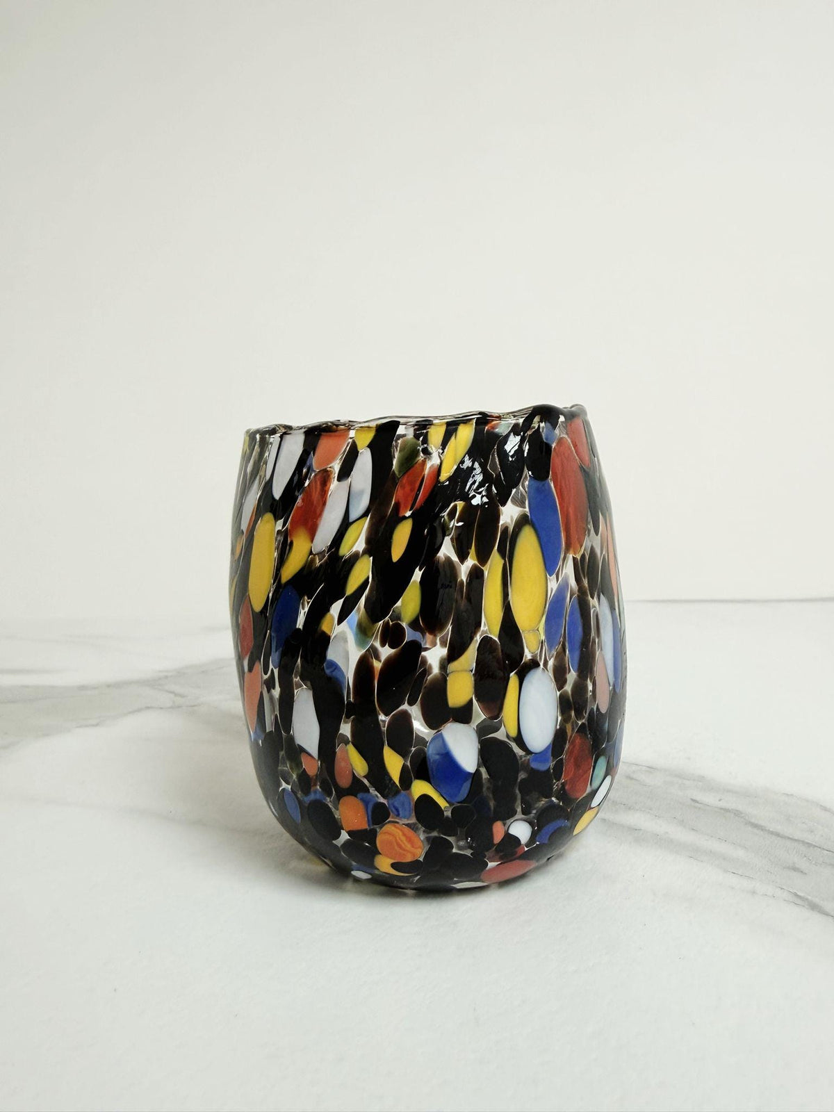 Murano Drinking Glass | Certified Murano Glass | Made in Italy | Water Glass | Collection Onde