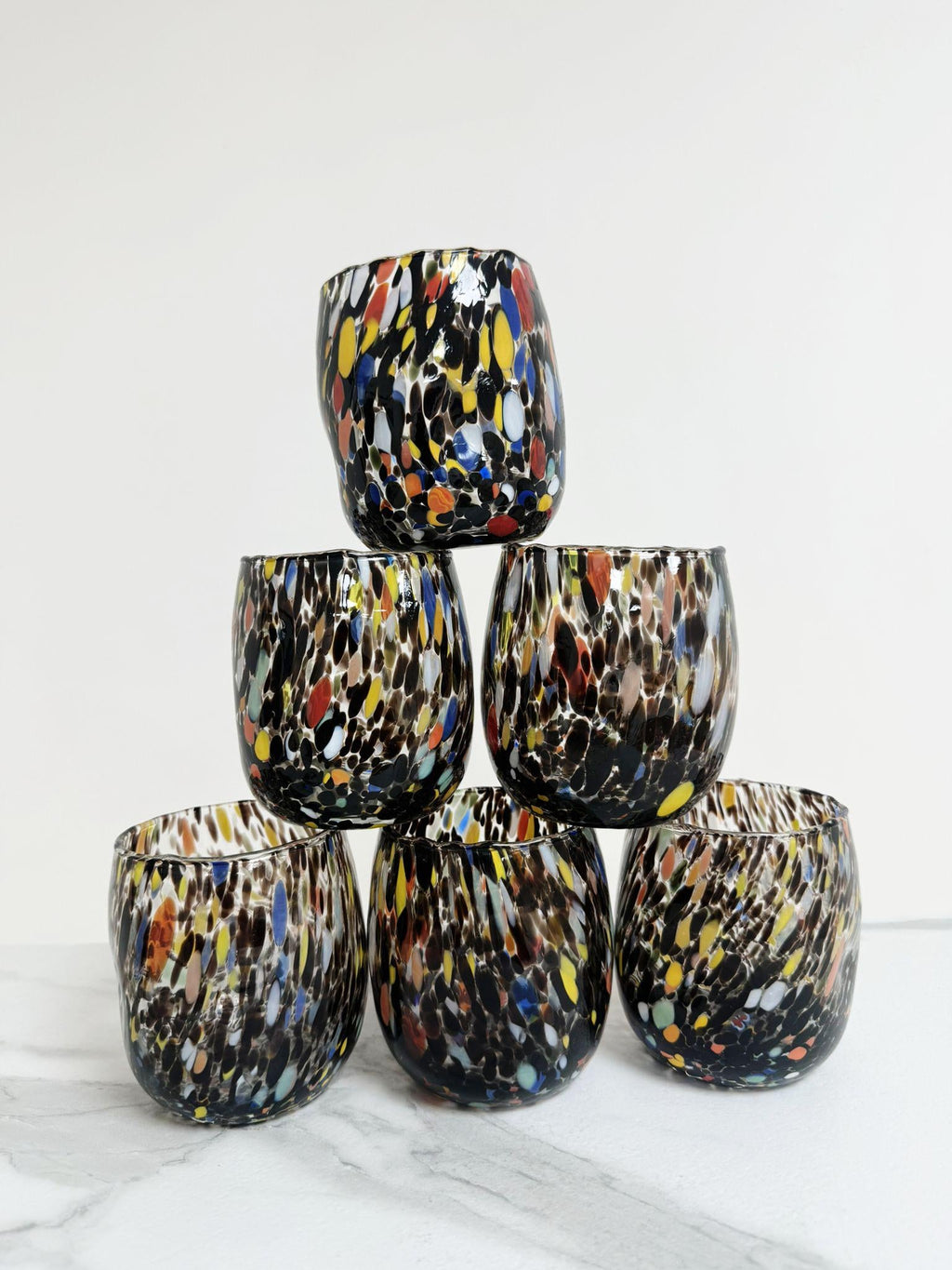 Murano Drinking Glass | Certified Murano Glass | Made in Italy | Water Glass | Collection Onde