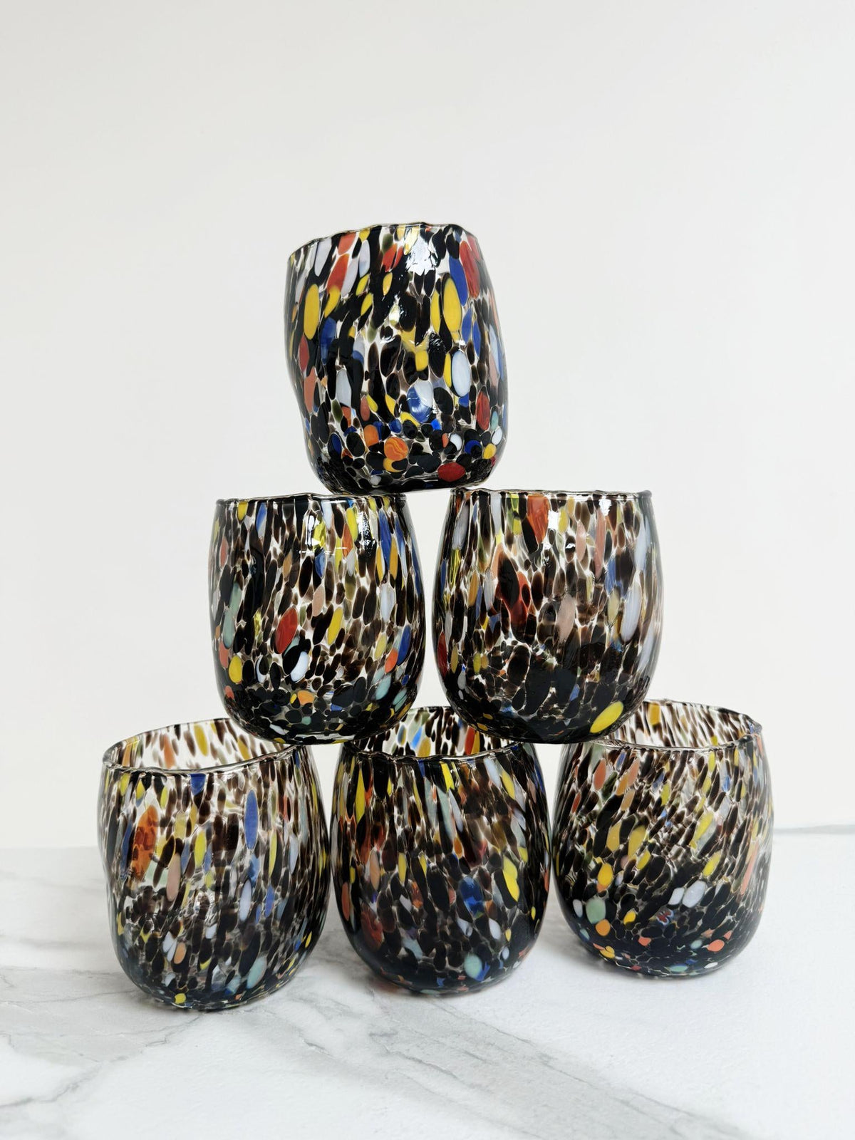 Murano Drinking Glass | Certified Murano Glass | Made in Italy | Water Glass | Collection Onde