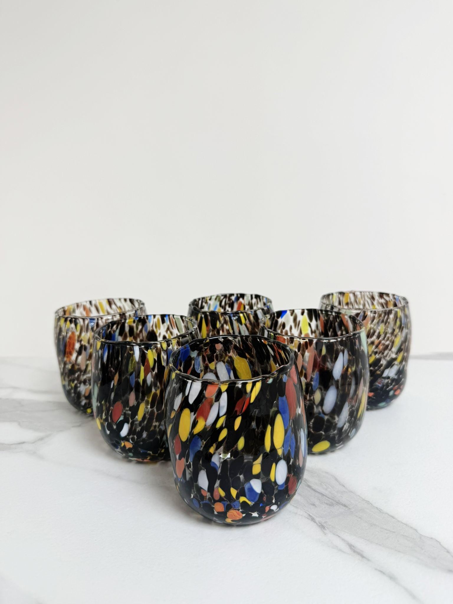 Murano Drinking Glass | Certified Murano Glass | Made in Italy | Water Glass | Collection Onde
