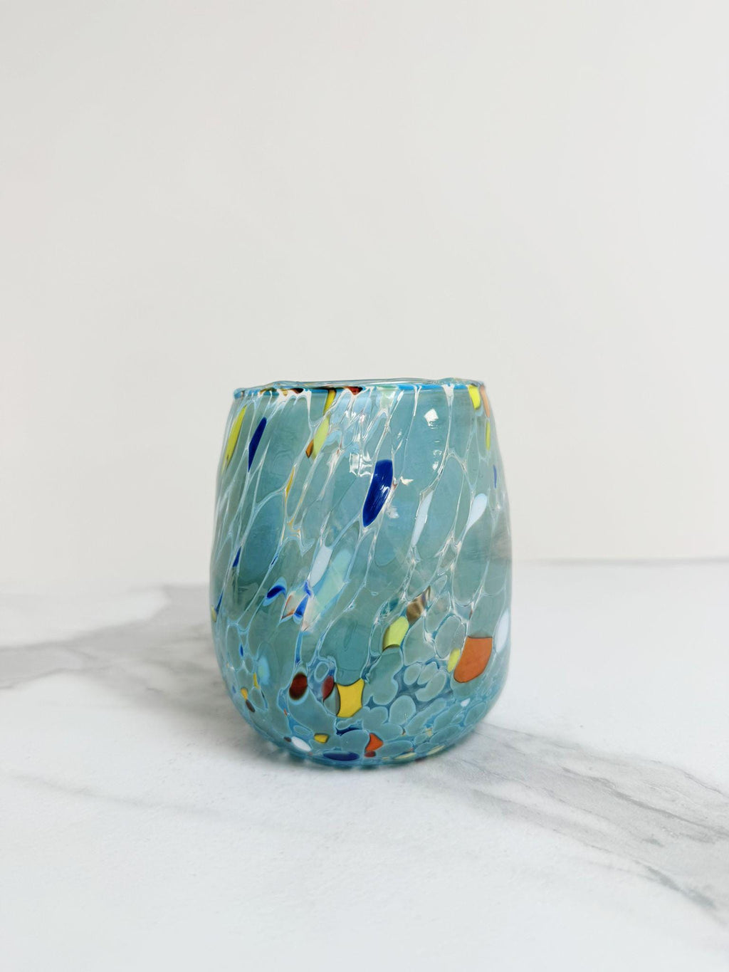 Murano Drinking Glass | Certified Murano Glass | Made in Italy | Water Glass | Collection Onde