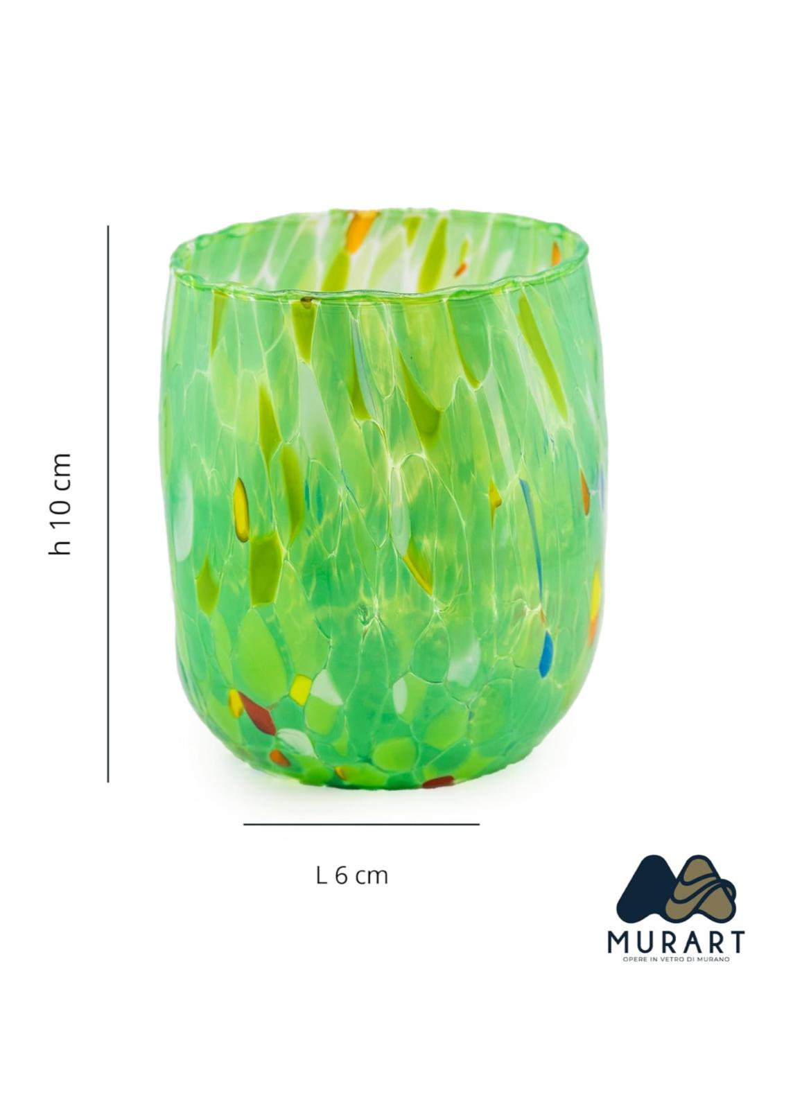 Murano Drinking Glass | Certified Murano Glass | Made in Italy | Water Glass | Collection Onde