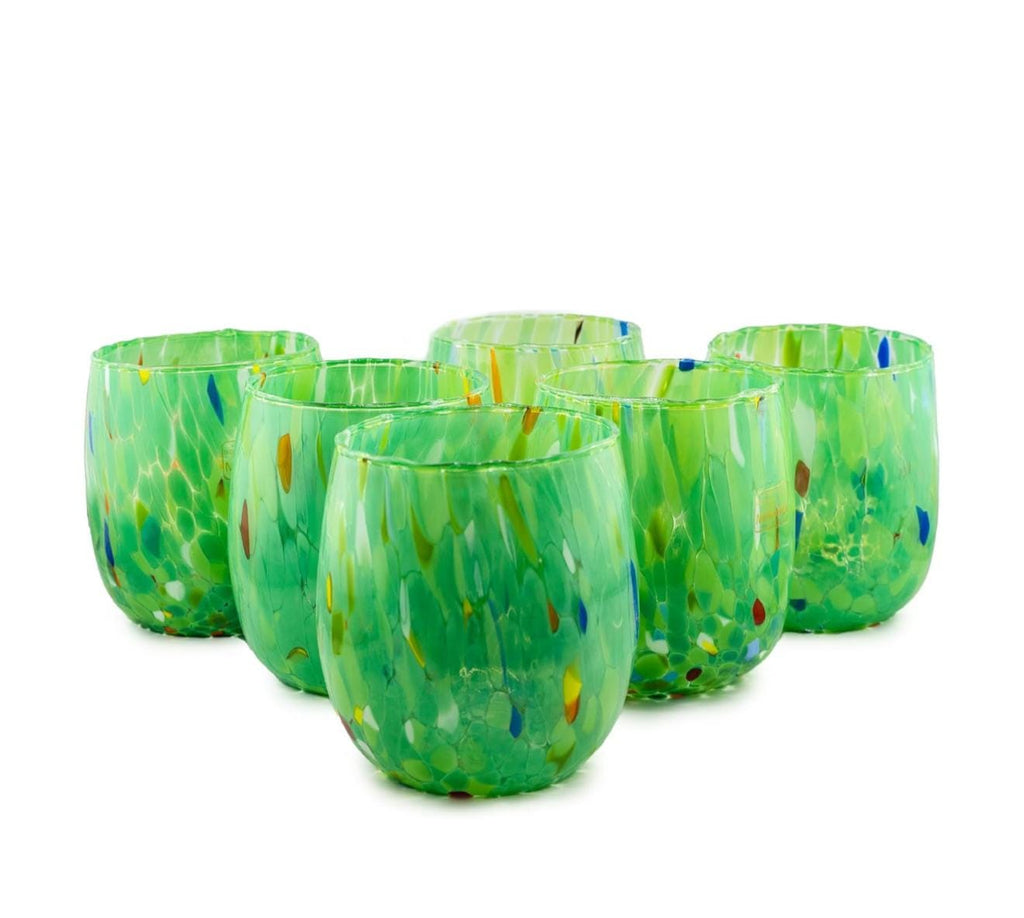 Murano Drinking Glass | Certified Murano Glass | Made in Italy | Water Glass | Collection Onde
