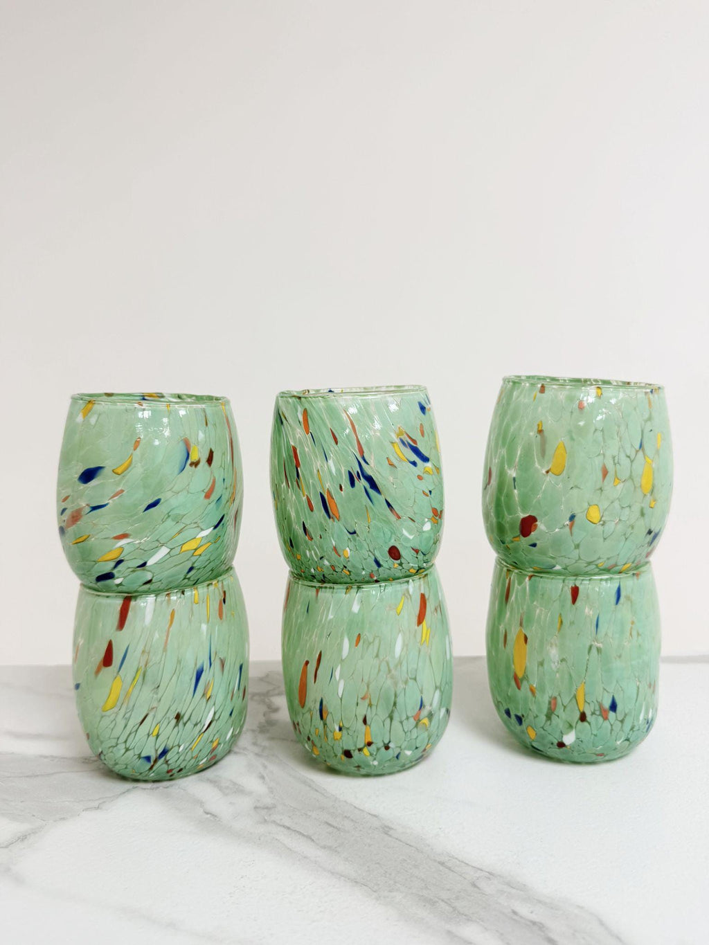 Murano Drinking Glass | Certified Murano Glass | Made in Italy | Water Glass | Collection Onde