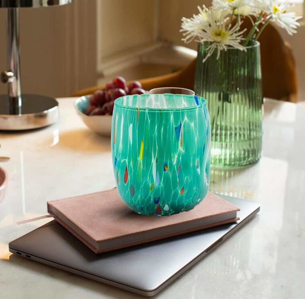 Murano Drinking Glass | Certified Murano Glass | Made in Italy | Water Glass | Collection Onde