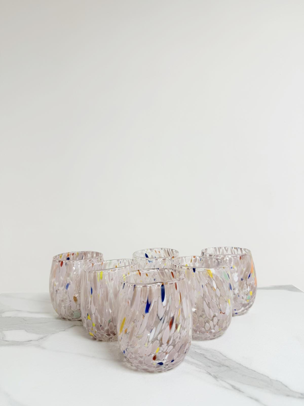 Murano Drinking Glass | Certified Murano Glass | Made in Italy | Water Glass | Collection Onde