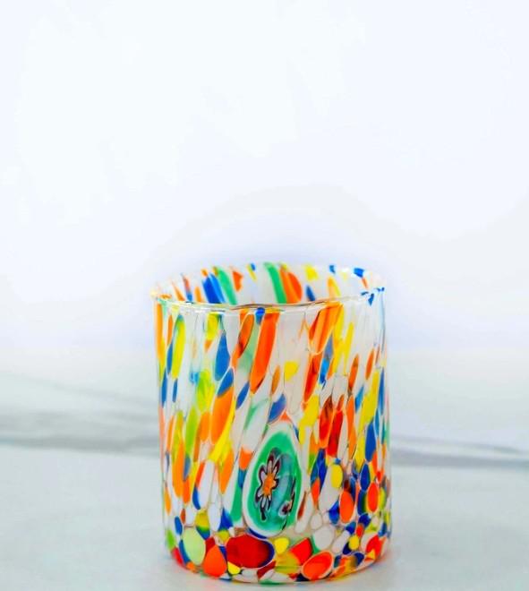 MurArt Bicchieri in vetro di Murano Collezione Tower B1 Set da 6 bicchieri da 300ml