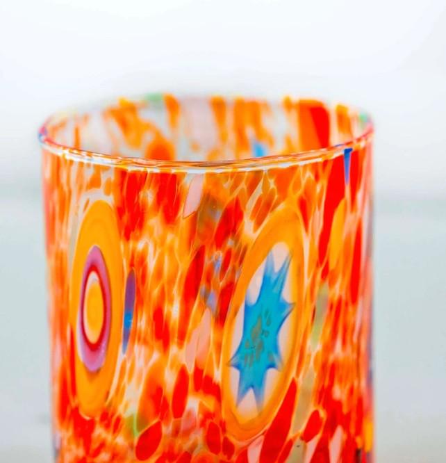 MurArt Bicchieri in vetro di Murano Collezione Tower B1 Set da 6 bicchieri da 300ml