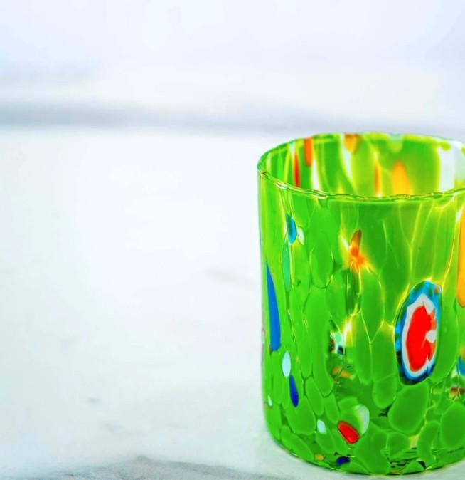 MurArt Bicchieri in vetro di Murano Collezione Tower B1 Set da 6 bicchieri da 300ml