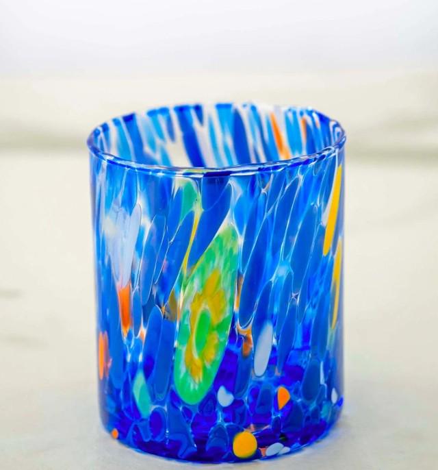 MurArt Bicchieri in vetro di Murano Collezione Tower B1 Set da 6 bicchieri da 300ml