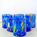 MurArt Bicchieri in vetro di Murano Collezione Tower B1 Set da 6 bicchieri da 300ml
