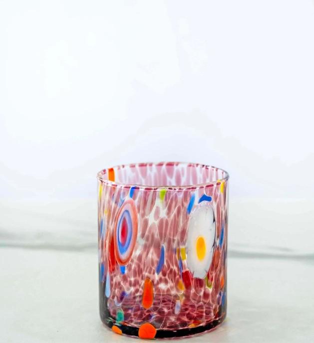 MurArt Bicchieri in vetro di Murano Collezione Tower B1 Set da 6 bicchieri da 300ml