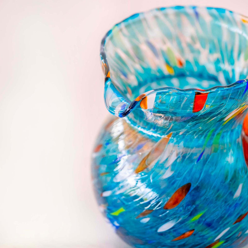Murano Glass Carafe | Certified Murano Glass | Made in Italy | Decorative Pitcher | Collection Marea
