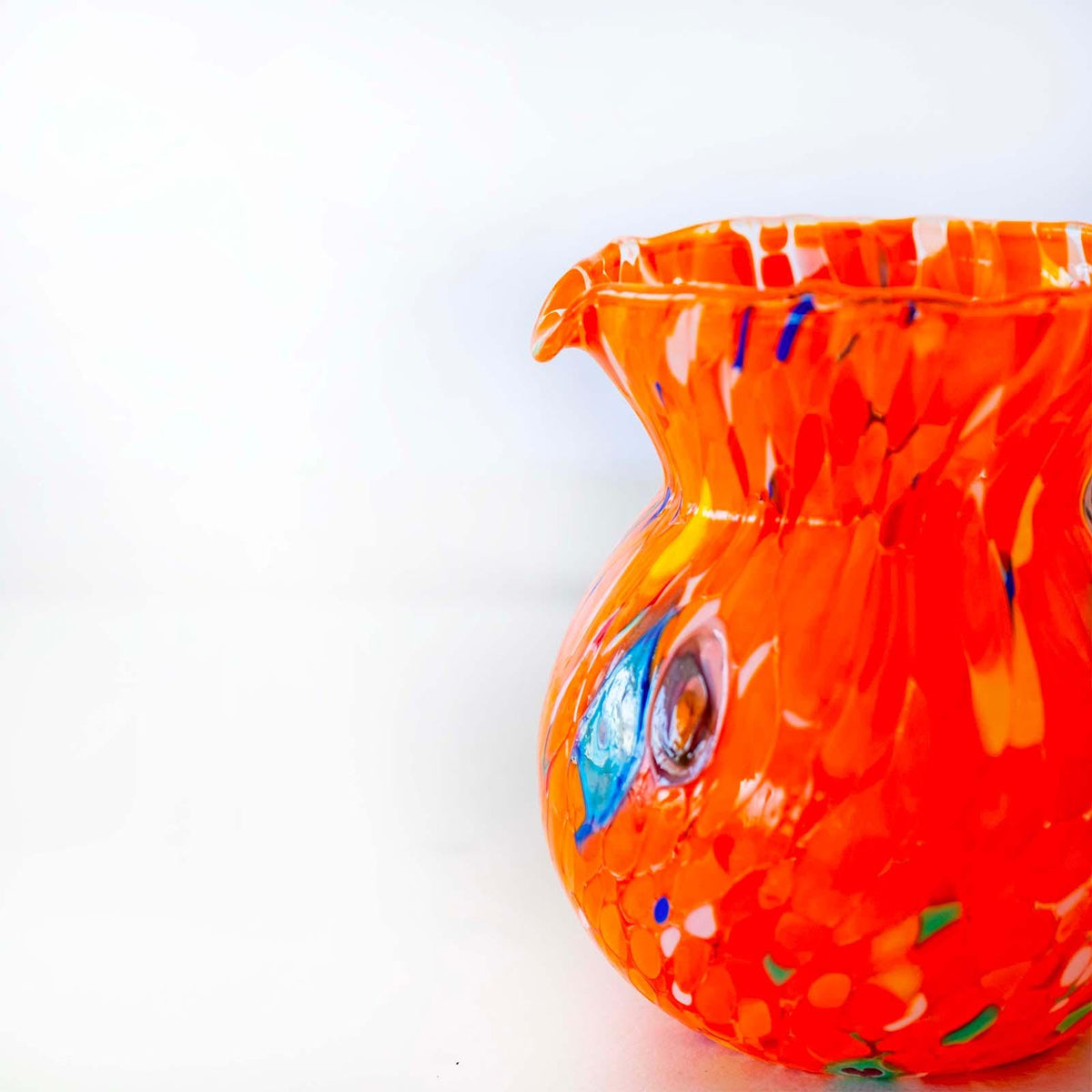 Murano Glass Carafe | Certified Murano Glass | Made in Italy | Decorative Pitcher | Collection Marea