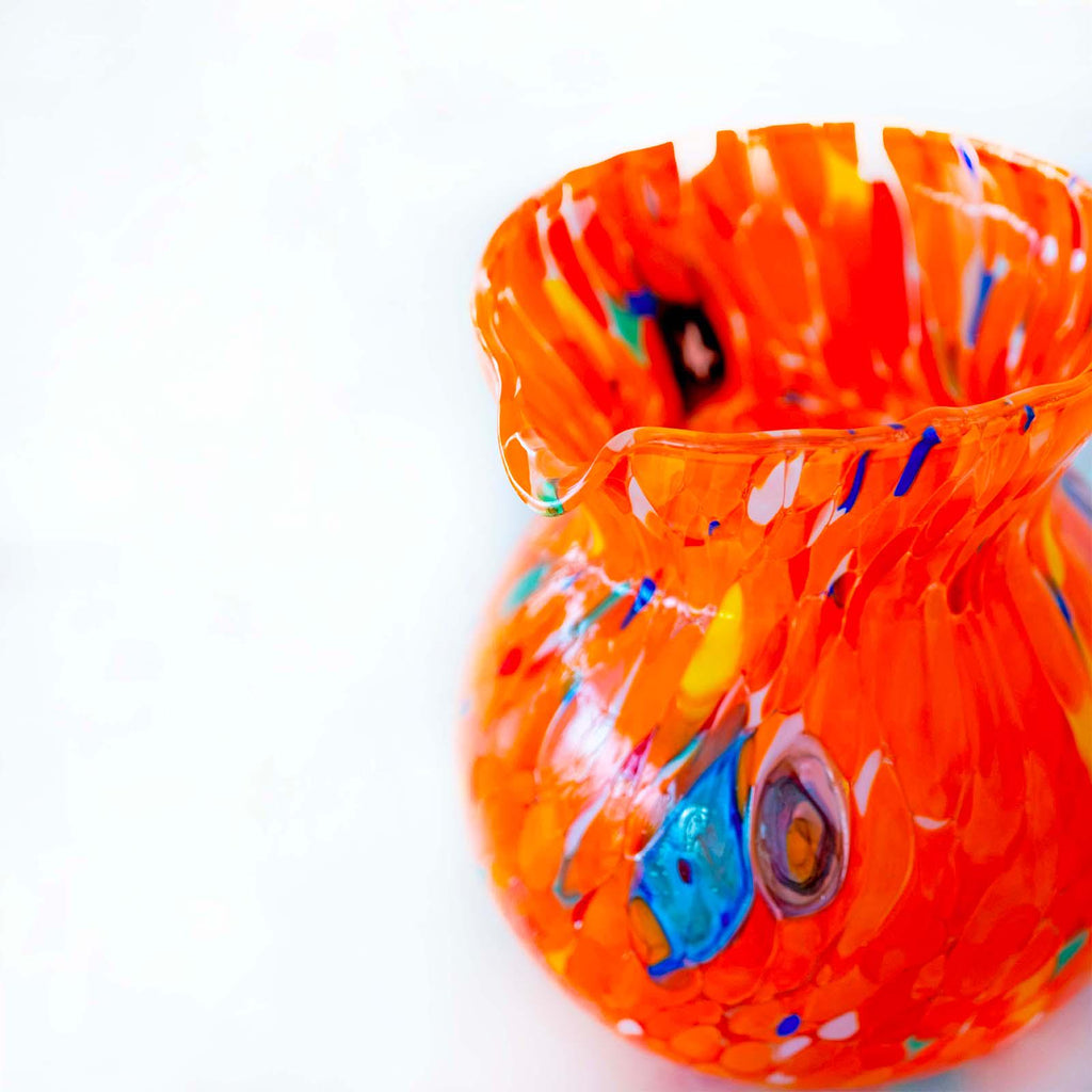 Murano Glass Carafe | Certified Murano Glass | Made in Italy | Decorative Pitcher | Collection Marea