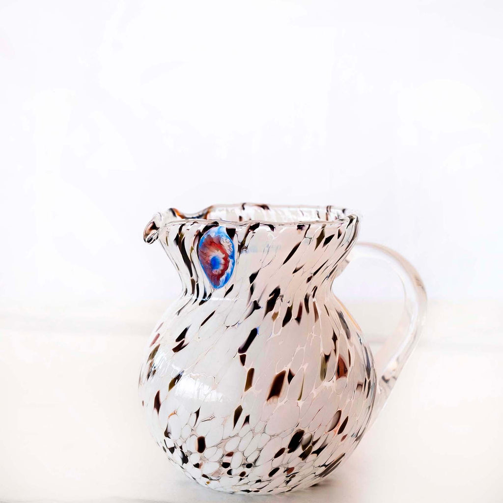 Murano Glass Carafe | Certified Murano Glass | Made in Italy | Decorative Pitcher | Collection Marea