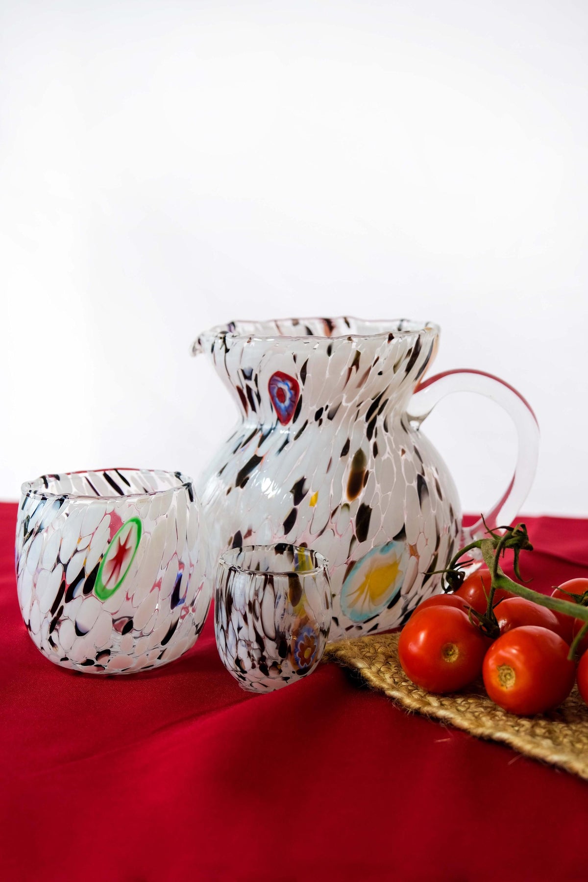 Murano Glass Carafe | Certified Murano Glass | Made in Italy | Decorative Pitcher | Collection Marea