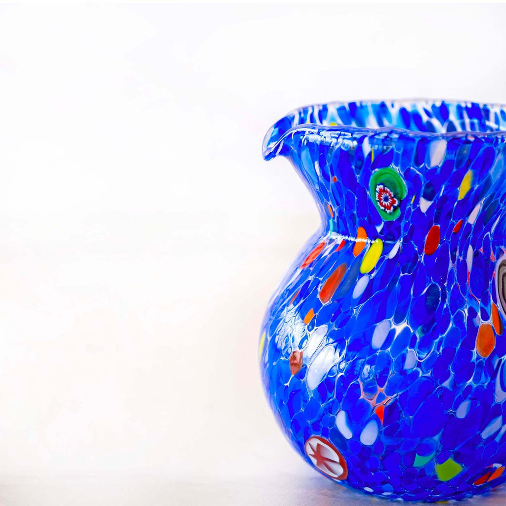 Murano Glass Carafe | Certified Murano Glass | Made in Italy | Decorative Pitcher | Collection Marea