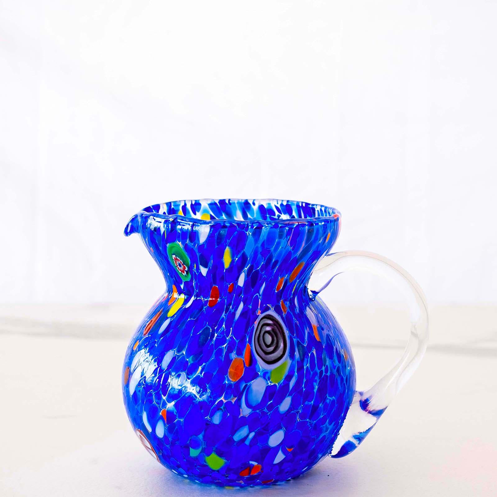 Murano Glass Carafe | Certified Murano Glass | Made in Italy | Decorative Pitcher | Collection Marea