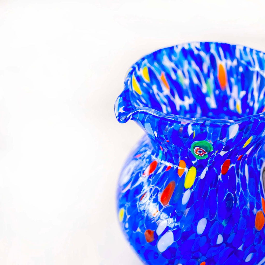 Murano Glass Carafe | Certified Murano Glass | Made in Italy | Decorative Pitcher | Collection Marea