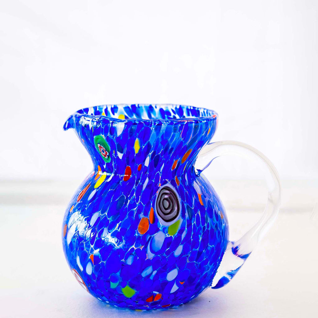 Murano Glass Carafe | Certified Murano Glass | Made in Italy | Decorative Pitcher | Collection Marea