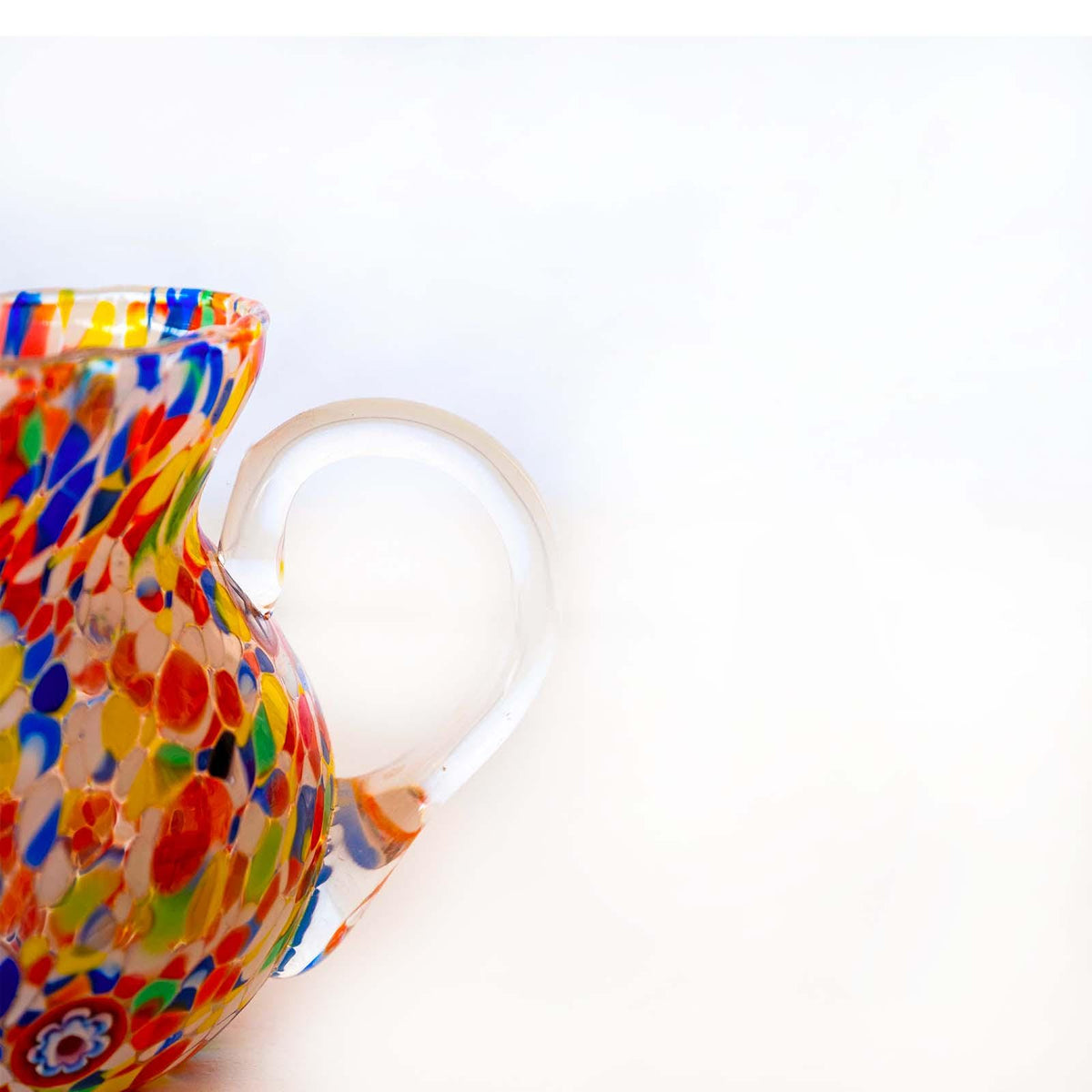 Murano Glass Carafe | Certified Murano Glass | Made in Italy | Decorative Pitcher | Collection Marea