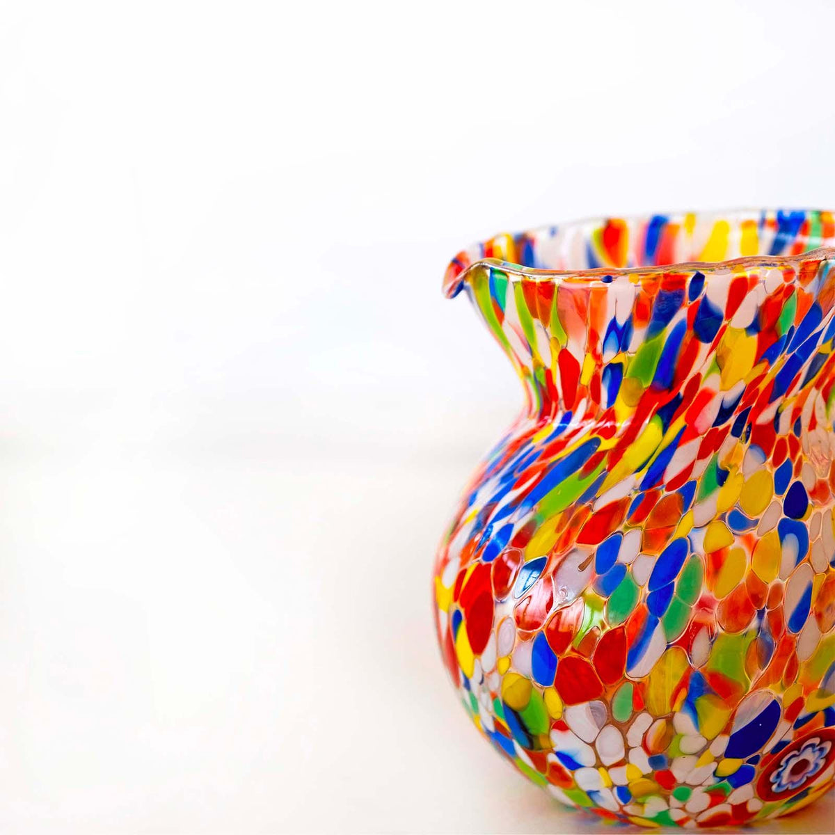 Murano Glass Carafe | Certified Murano Glass | Made in Italy | Decorative Pitcher | Collection Marea