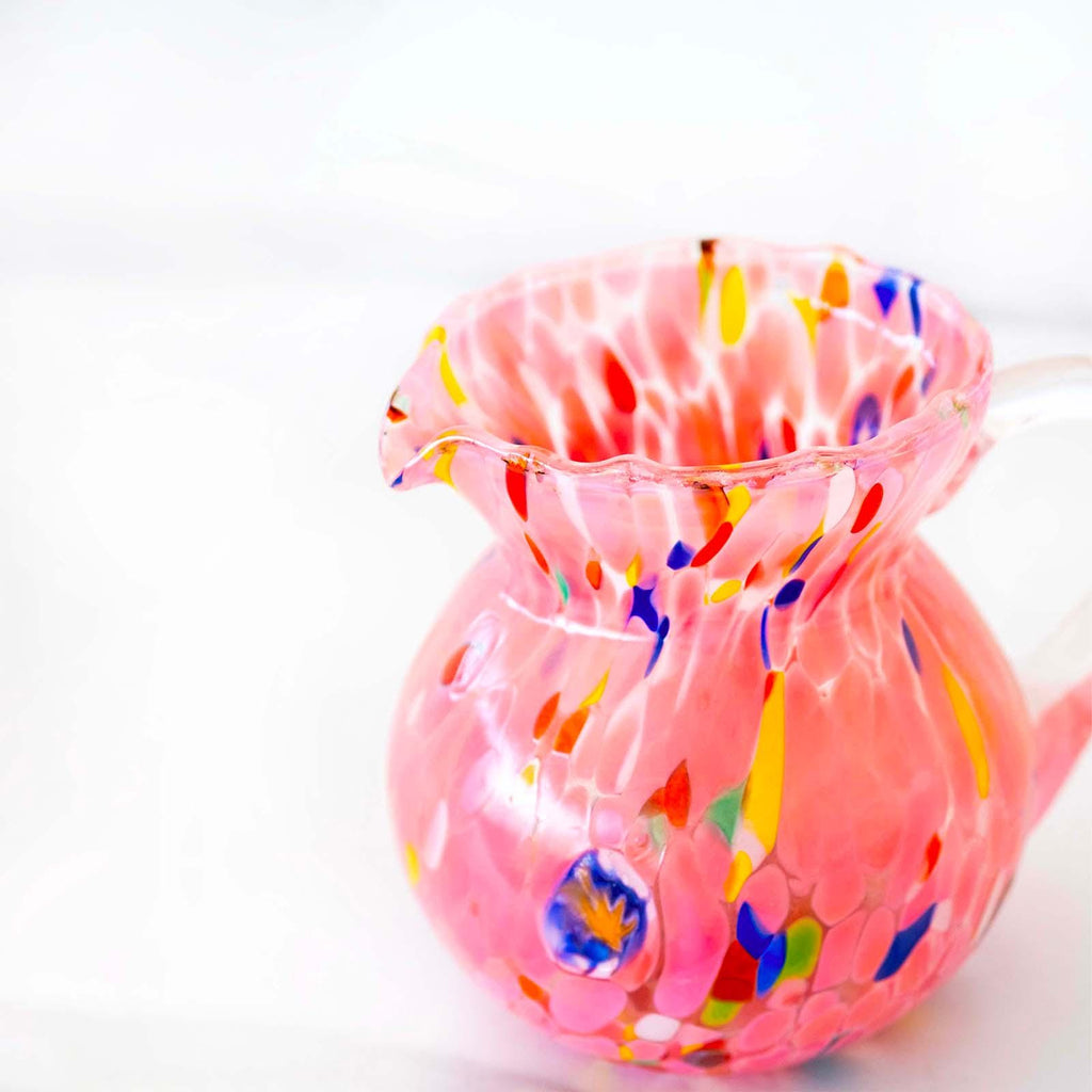 Murano Glass Carafe | Certified Murano Glass | Made in Italy | Decorative Pitcher | Collection Marea
