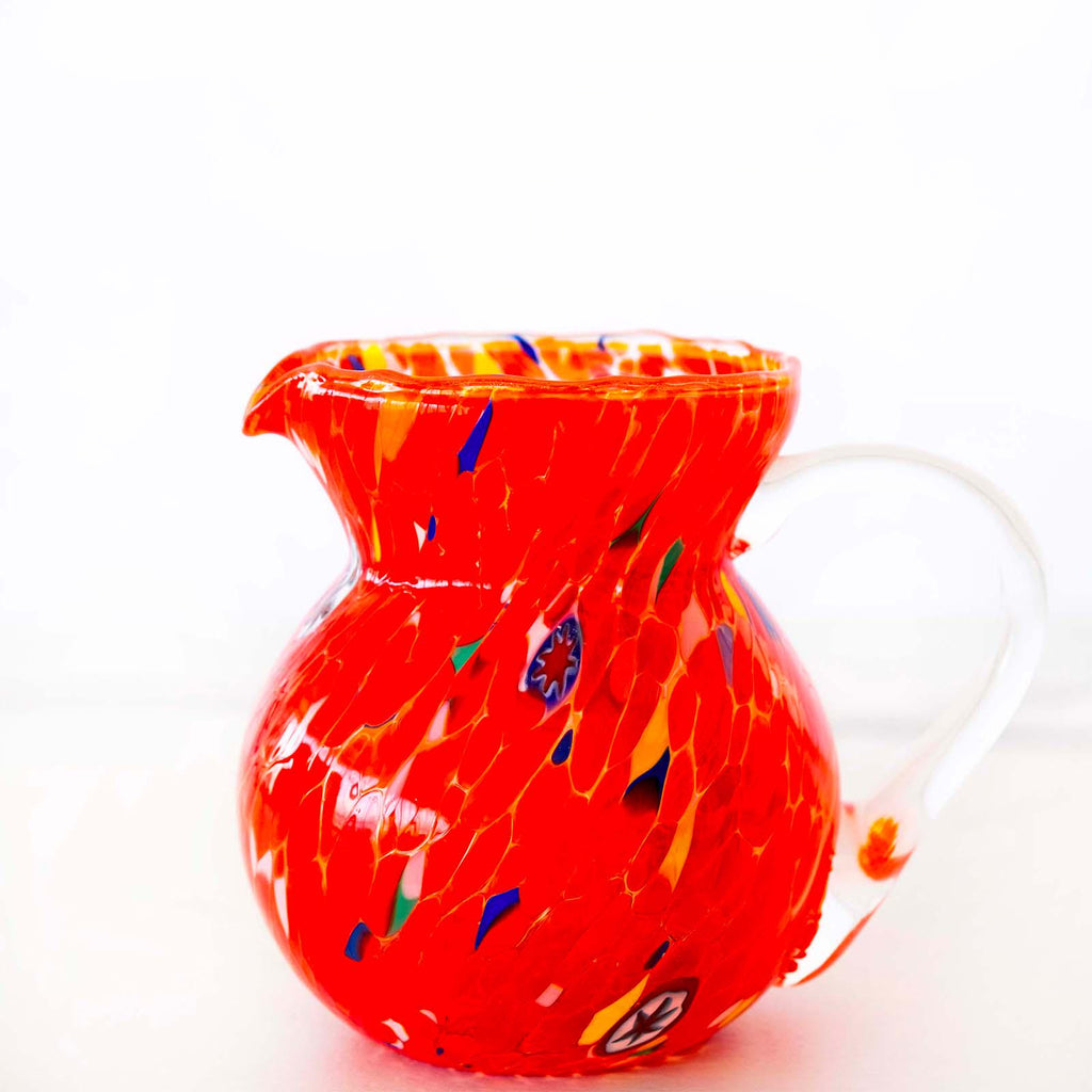 Murano Glass Carafe | Certified Murano Glass | Made in Italy | Decorative Pitcher | Collection Marea