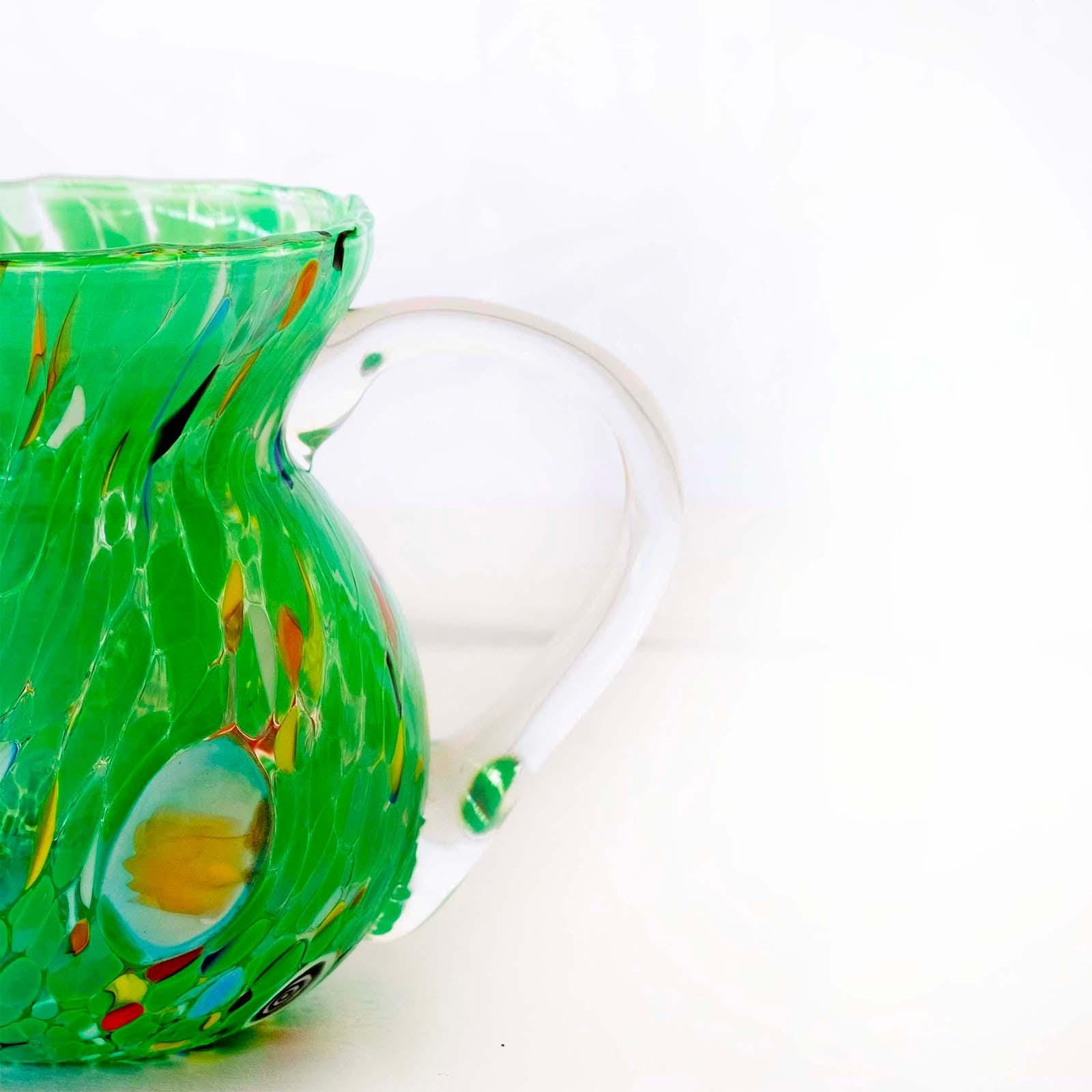 Murano Glass Carafe | Certified Murano Glass | Made in Italy | Decorative Pitcher | Collection Marea