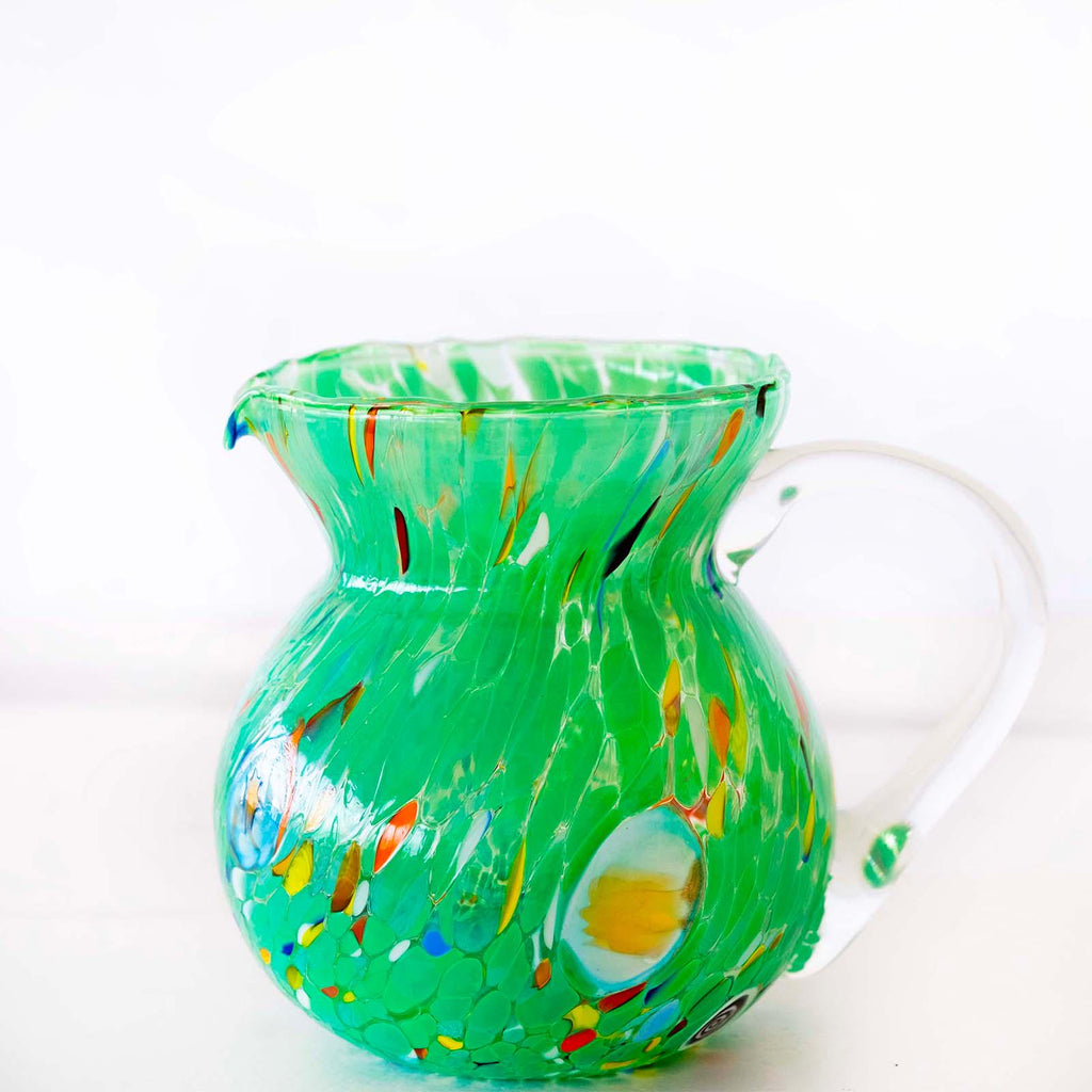 Murano Glass Carafe | Certified Murano Glass | Made in Italy | Decorative Pitcher | Collection Marea