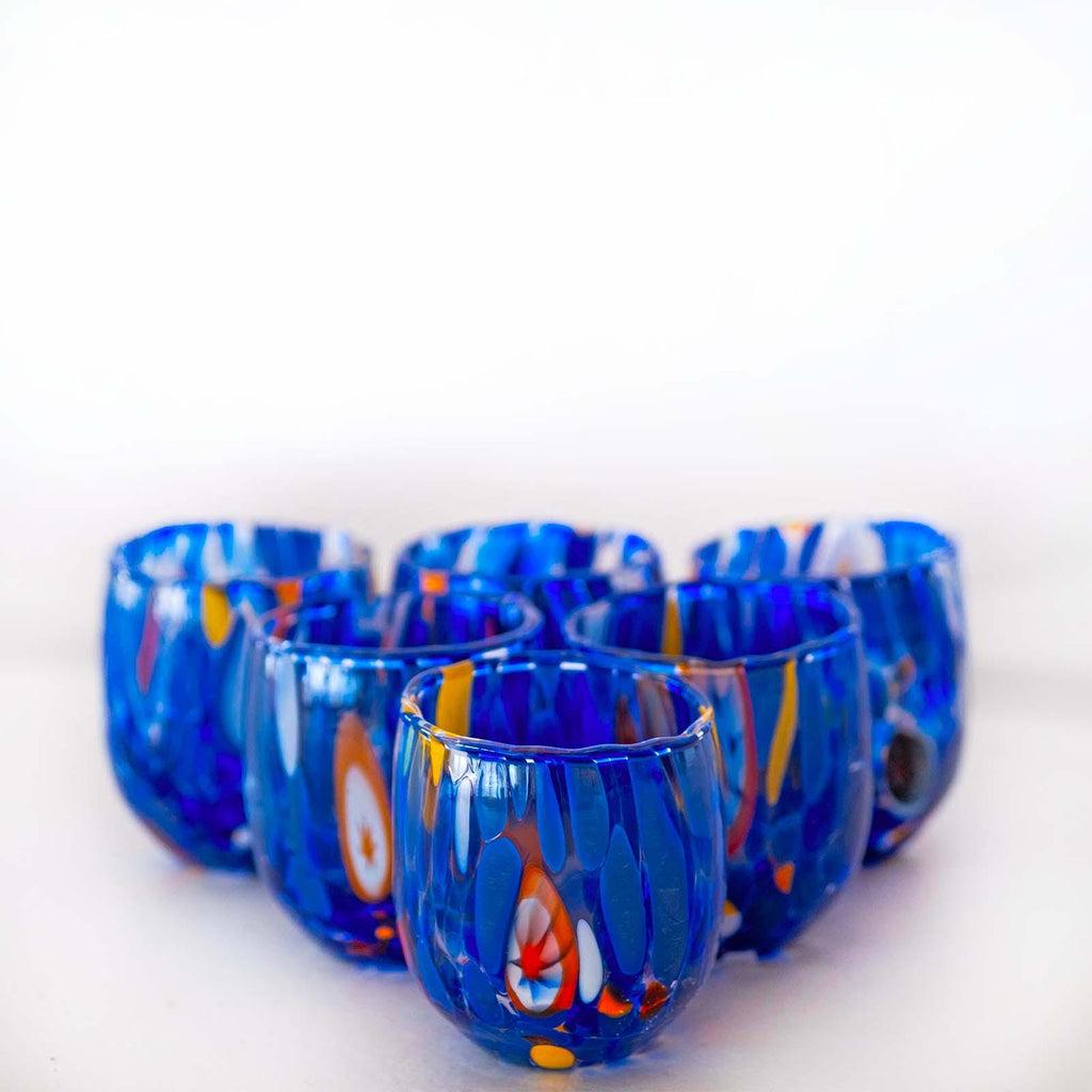 Murano Shot Glass | Certified Murano Glass | Made in Italy | Italian Liqueur Glass | Collection Marea