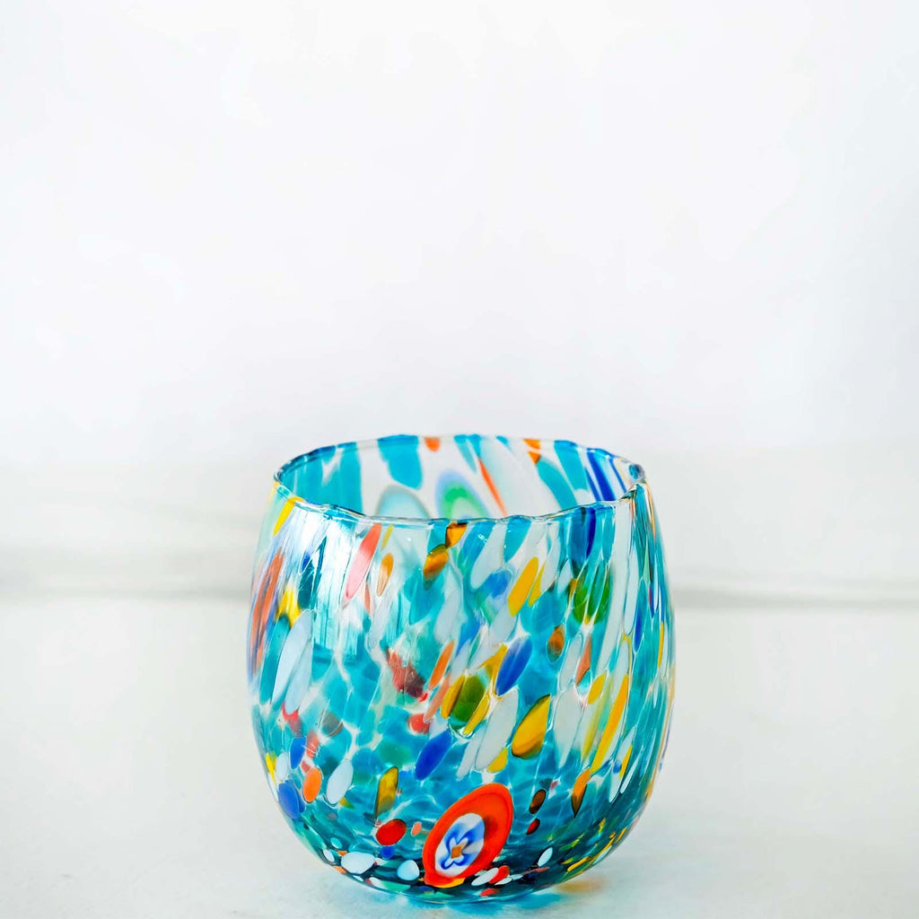 Murano Drinking Glass | Certified Murano Glass | Made in Italy | Water Glass | Collection Marea