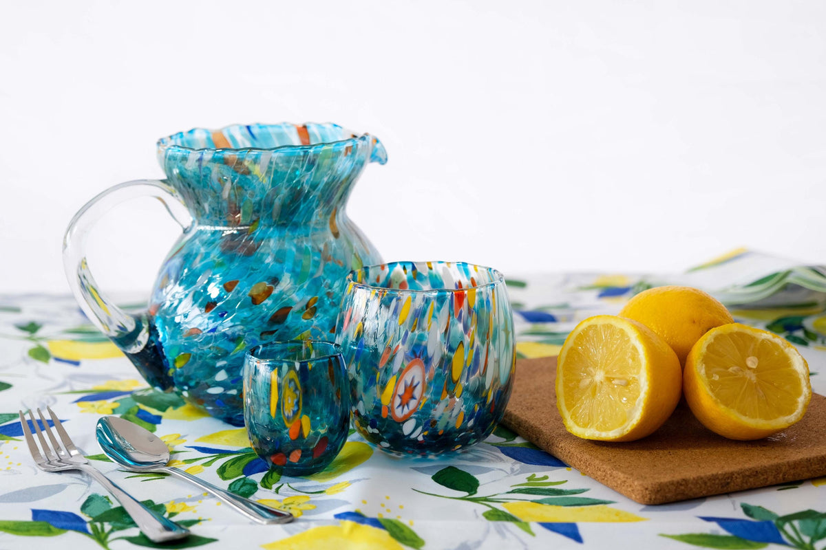 Murano Drinking Glass | Certified Murano Glass | Made in Italy | Water Glass | Collection Marea