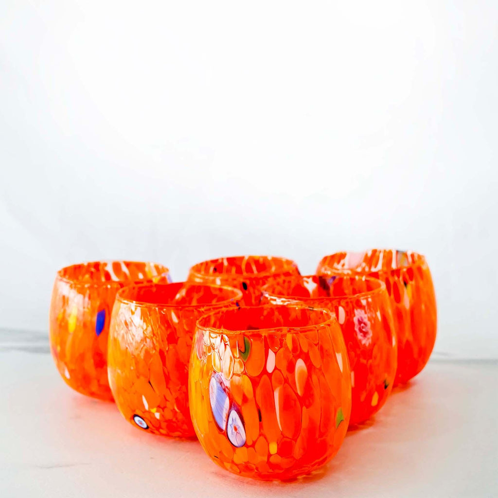 Murano Drinking Glass | Certified Murano Glass | Made in Italy | Water Glass | Collection Marea