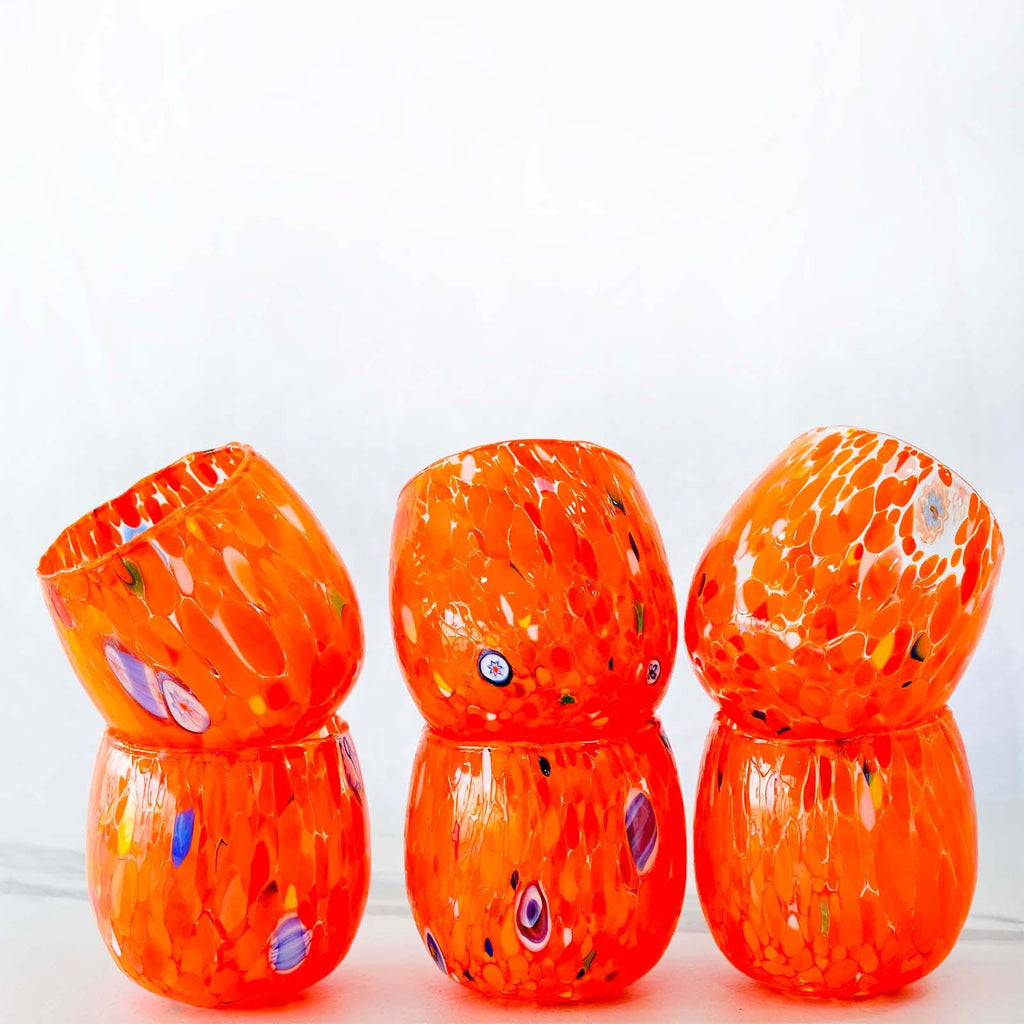 Murano Drinking Glass | Certified Murano Glass | Made in Italy | Water Glass | Collection Marea