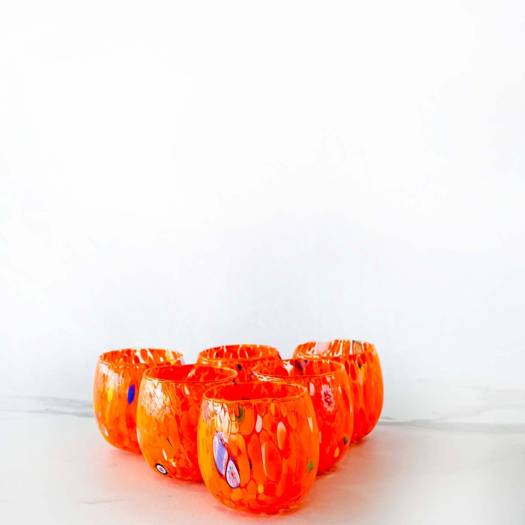 Murano Drinking Glass | Certified Murano Glass | Made in Italy | Water Glass | Collection Marea