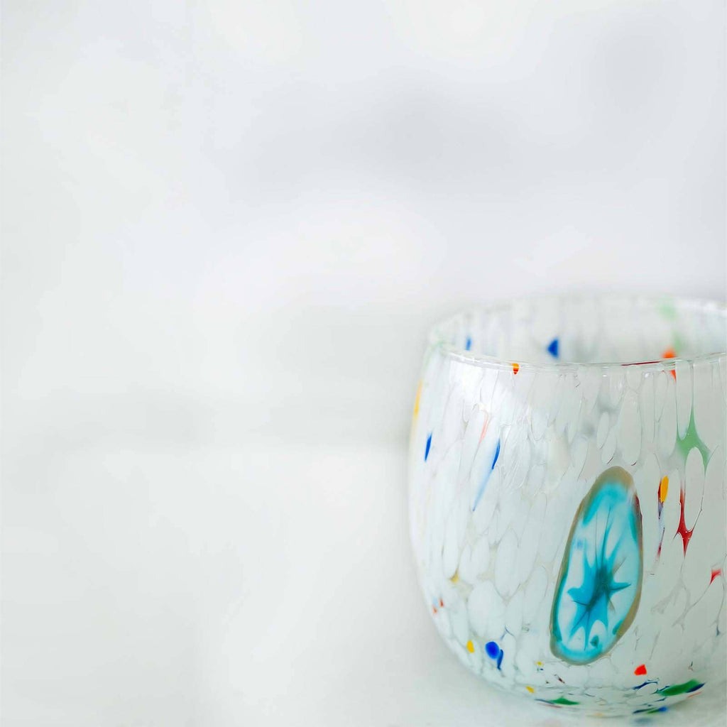 Murano Drinking Glass | Certified Murano Glass | Made in Italy | Water Glass | Collection Marea