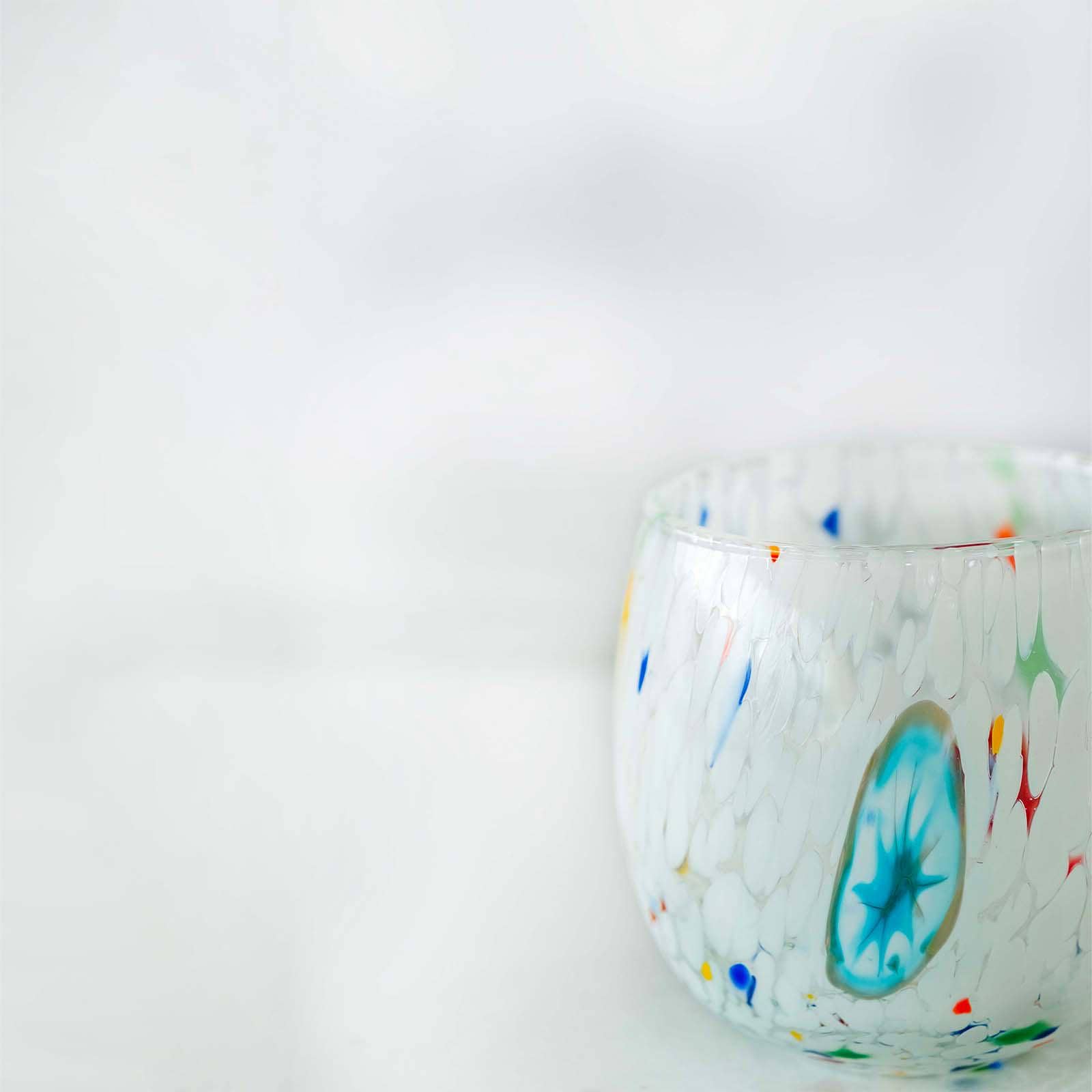 Murano Drinking Glass | Certified Murano Glass | Made in Italy | Water Glass | Collection Marea