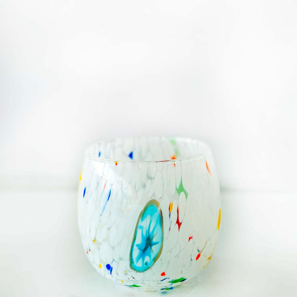 Murano Drinking Glass | Certified Murano Glass | Made in Italy | Water Glass | Collection Marea