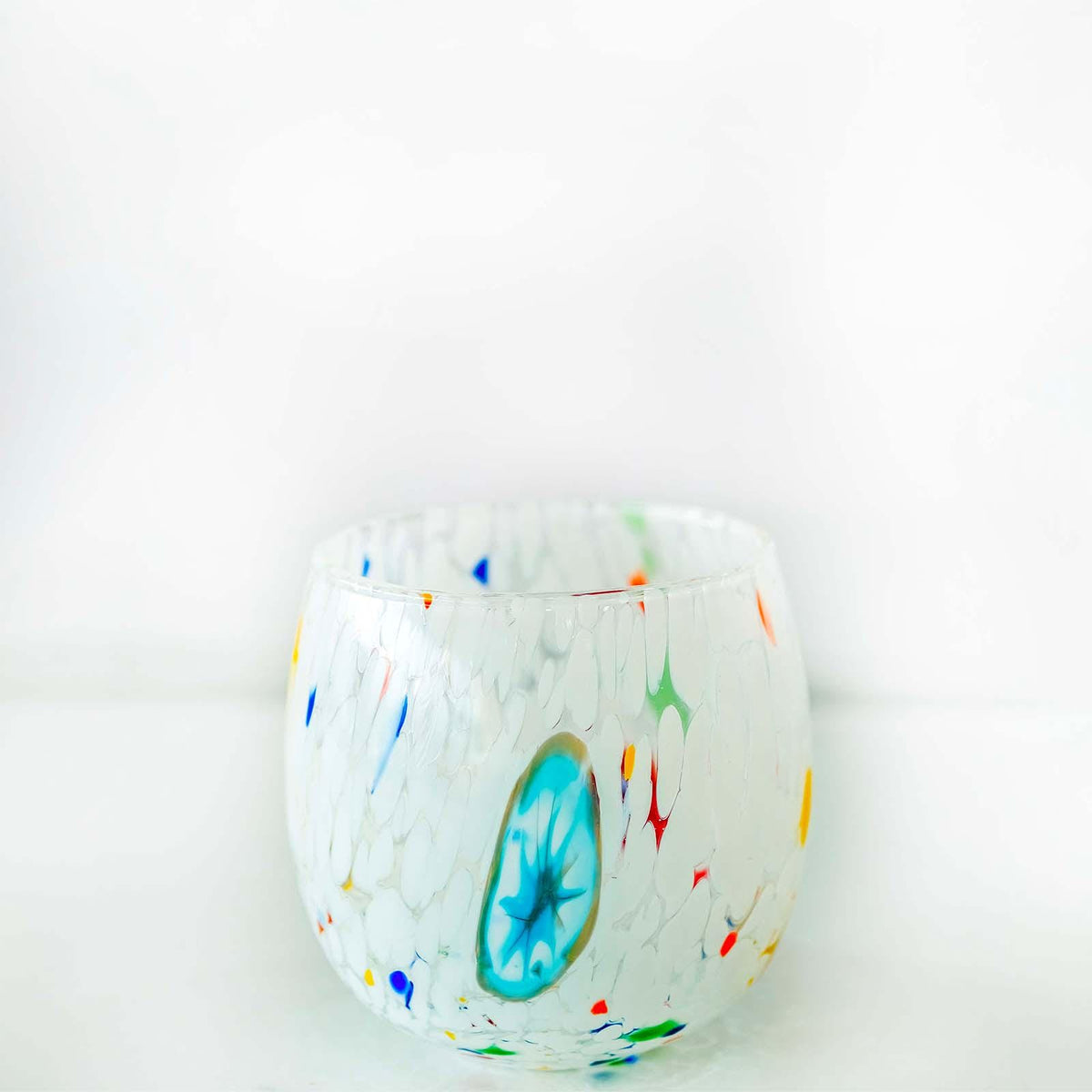 Murano Drinking Glass | Certified Murano Glass | Made in Italy | Water Glass | Collection Marea