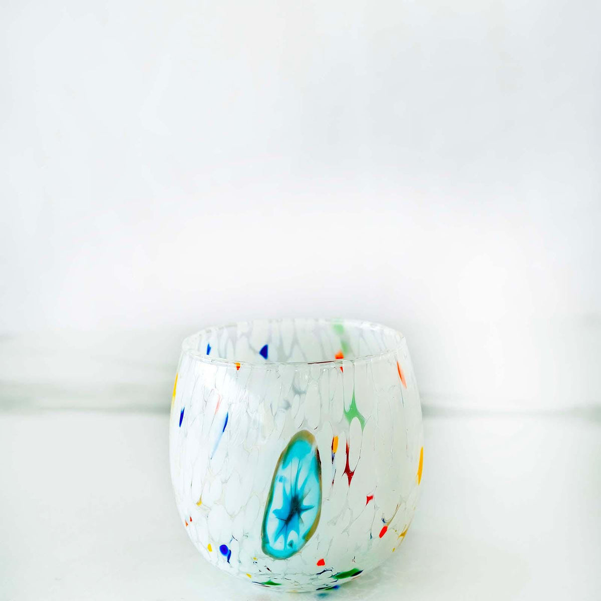 Murano Drinking Glass | Certified Murano Glass | Made in Italy | Water Glass | Collection Marea